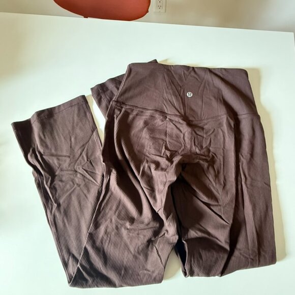Lululemon Align Ribbed Mini-Flared Yoga Pant 25" Espresso - Picture 7 of 7